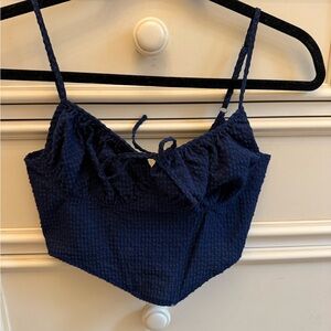 PacSun Navy Textured Top